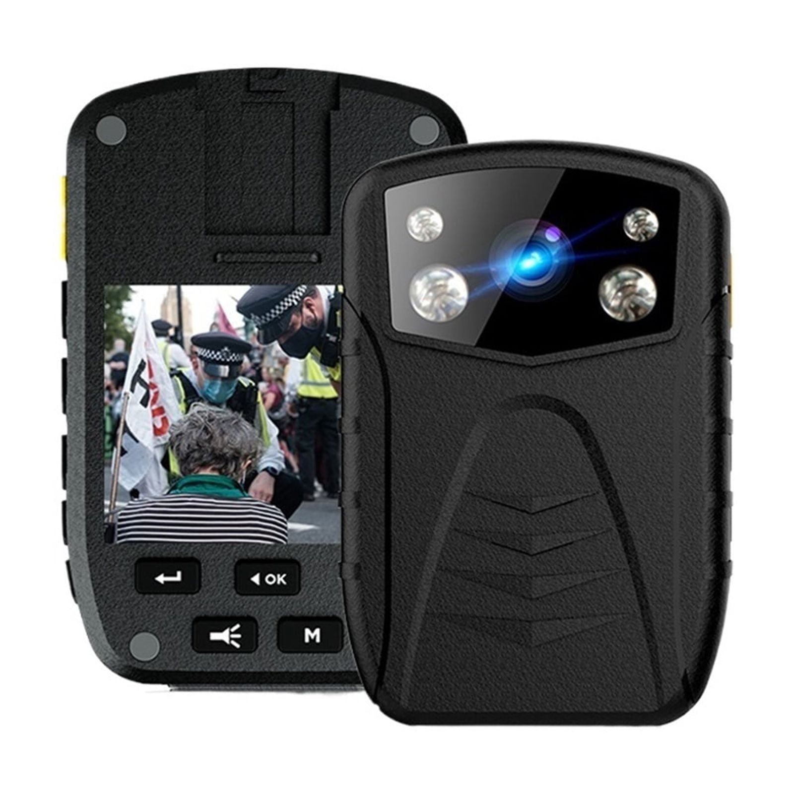 A2 IP67 Waterproof 1296P HD Law Enforcement Bodycam Chest Recorder