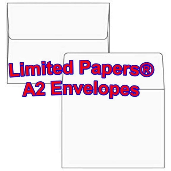 A2 Invitation Envelope - 24# White (4 3/8 x 5 3/4) - Announcement Envelope Series (500)