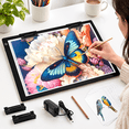 A2 Light Pad Drawing Board, 7mm Ultra-Thin LED Light Box with Dimming ...