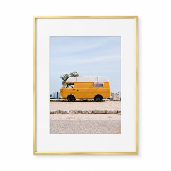 A2 Picture Frame with Mat for A3, 16.5 x 23.5 Poster Frame, Gold Aluminum Metal with Tempered Glass, 1 Pack