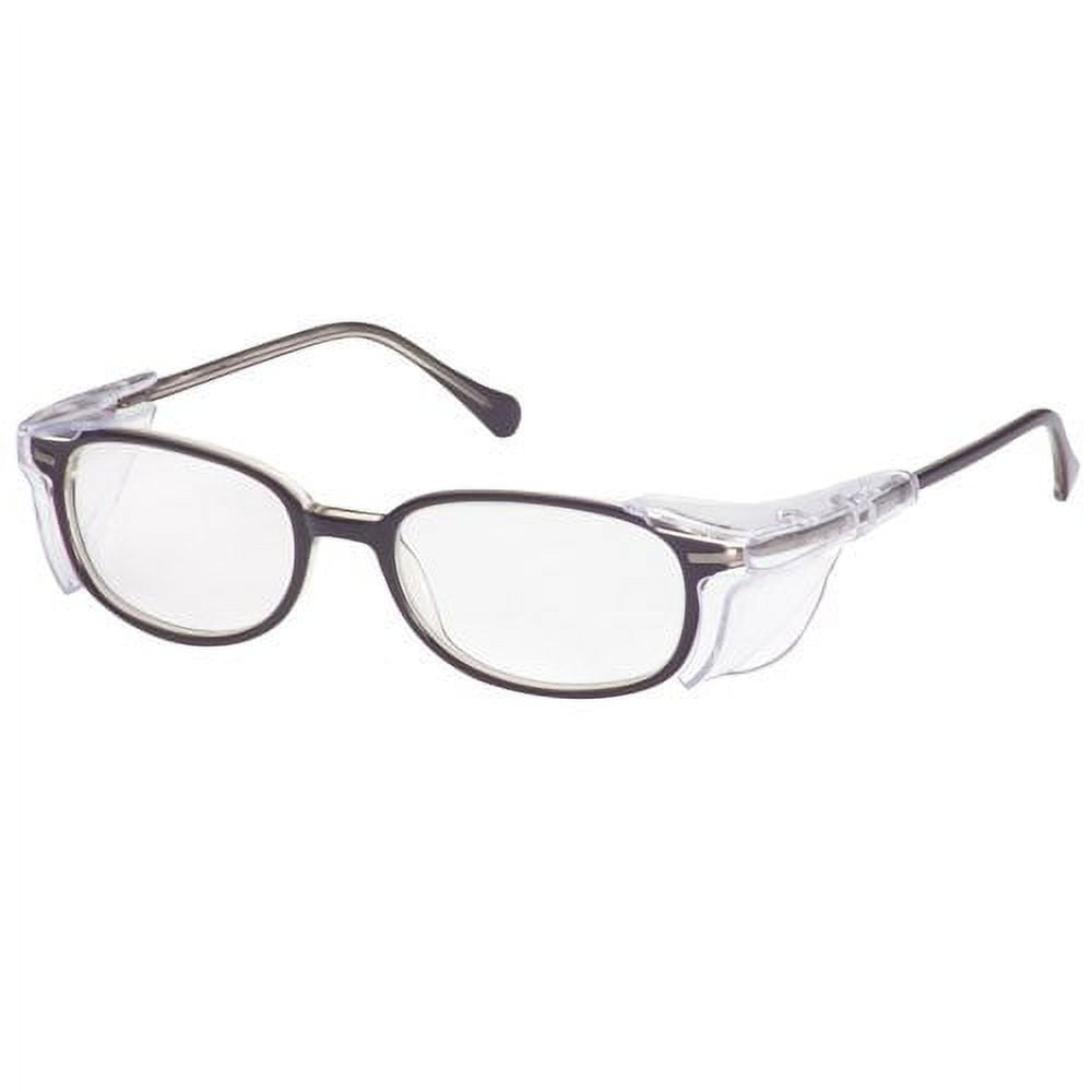 A2 SG 111 Eyewear Safety Frame, Layered Acetate, Black/Clear, 1 Count