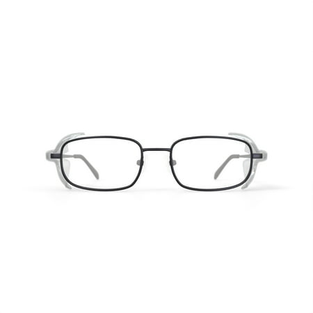 Hilco Vision A2 SG 302 Prescription Safety Glasses, Pewter Metal Frame, Rx Ready Frame (No Lenses Included), ANSI Z87.1, OSHA Compliant Protective Eyewear