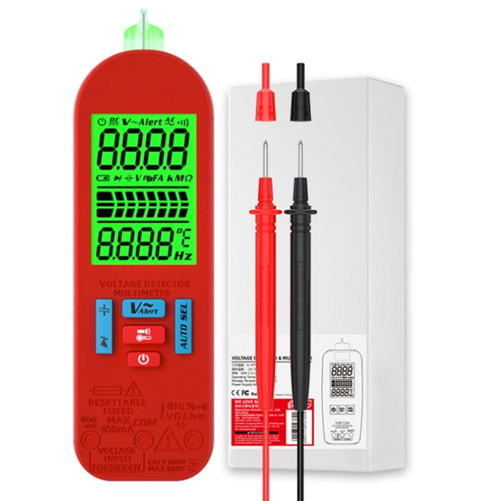 A2 Smart Digital Multimeter Rechargeable Automatic Voltage Tester Ac Dc