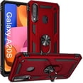 thumbnail image 1 of A20s Case, Samsung Galaxy A20s Case Military Grade Protective Samsung A20s Cases Cover with Ring Car Mount Kickstand for Samsung Galaxy A20s - Red, 1 of 12