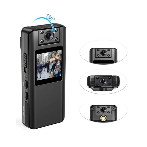 A22 1080P Full HD Night Vision Mini Body Camera with LCD Screen Small Camcorder Bike Police Cam Sports DV ,Lightweight
