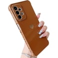 thumbnail image 1 of A23 5g Case, for Samsung Galaxy A23 5g Case Women Girls Cute Design Soft Silicone Camera Protection Protective Lovely Heart Phone Case (Brown), 1 of 13