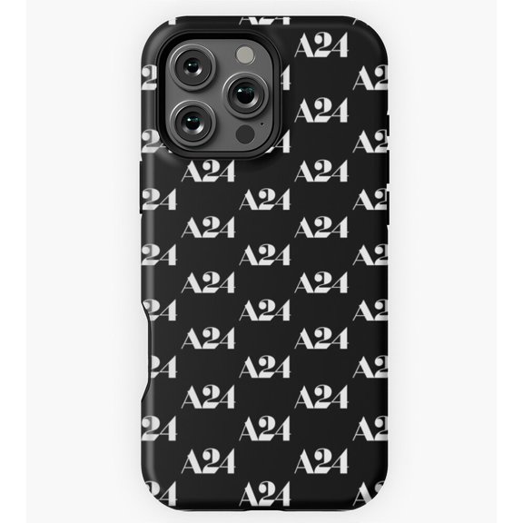 A24 Logo White Movie Studio GA2424 Phone Case for iPhone 11 to 17 Pro Max