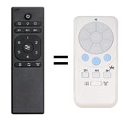 A25-TX012 / A25-TX025 Replacement Ceiling Fan Remote Only - DC Motor, Compatible with Harbor Breeze Ceiling Fan Remote Control - 6-Speed & Light Dimmer, with Reverse, Sleep Timer