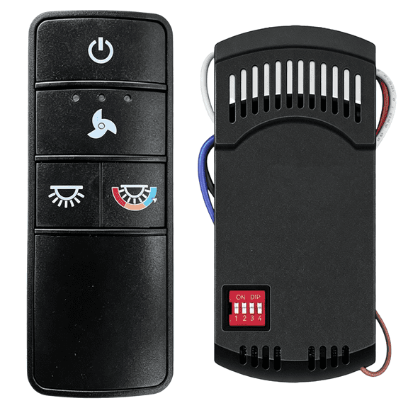 TX028C-S Universal 3-Speed Ceiling Fan Remote Control Kit for Hampton Bay | Replace for TX028C-S, TX028C-RS,TX028C-L. 3-Speed & Light Dimmer, Color-Changing, w/Holder Fits Home Decorators, Hampton Ba