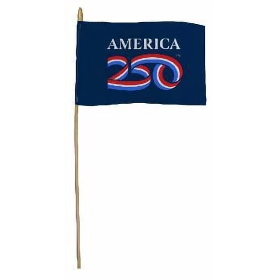 A250 8"x12" Polycotton Stick Flag