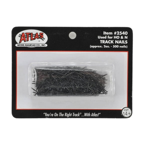 A2540 ATLAS2540 Railroad Ho/N Scale Track Nails (400) ATL2540 AT2540