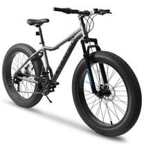 A2605D 26-Inch Mountain Bike with Front Suspension Shock Absorption, Disc Brakes, 21-Speed Gear System, 85% Pre-assembled, Ideal for Mountain, Sand, and Snow Cycling