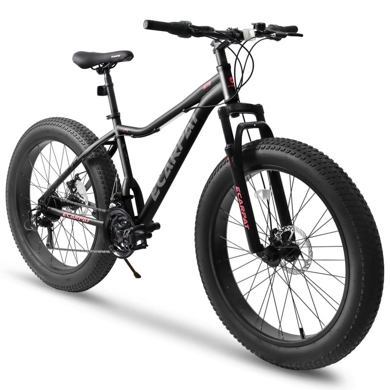 A2605D 26-Inch Mountain Bike with Front Suspension Shock Absorption, Disc Brakes, 21-Speed Gear System, 85% Pre-assembled, Ideal for Mountain, Sand, and Snow Cycling