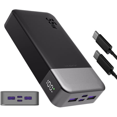 A2651 NOBIS Portable Power Bank 20000mAh, 35W Portable Charger, Battery Pack Fast Charging, PD3.0 QC4.0 Phone Battery Pack with LED Display for iPhone 16 15 14, Galaxy, Tablet, Switch, etc