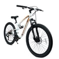 thumbnail image 1 of A2670 26 Inch Mountain Bike with 21-Speeds & Full Suspension Steel Frame, Alloy Rims, Disc Brakes For All Terrains, Men & Women, Multiple Colors, 1 of 17