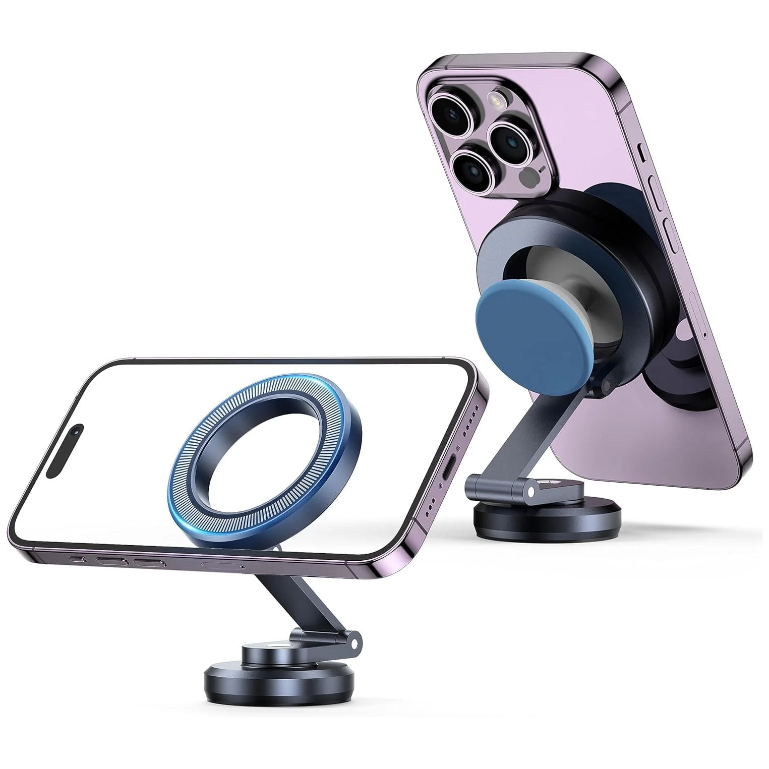 A2C MagSafe Compatible Magnetic Car Dashboard Phone Mount - Black