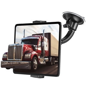 A2C Tablet Holder for Truck, Heavy-Duty with Adjustable Arm, 2 in 1 Car Mount for iPad & Cell Phones, Black