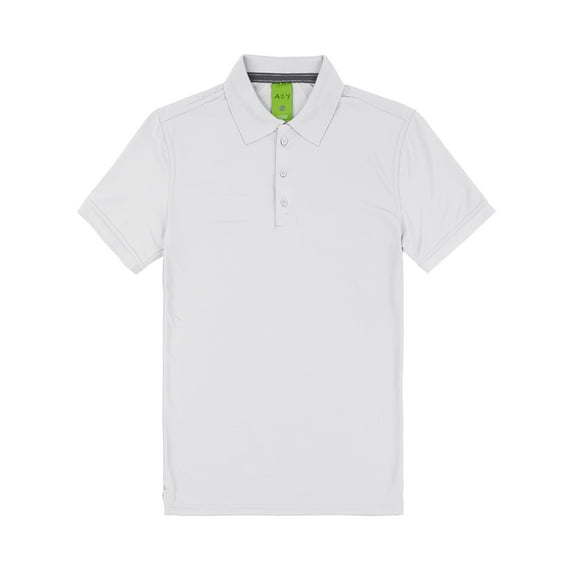A2Y Men's Soft Quick Dry Durable Golf Short Sleeve Polo Shirts White M