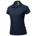 thumbnail image 1 of A2Y Women's Basic Casual Essentials 4-Button Junior-Fit Polyester Polo Shirt Navy 2XL, 1 of 6