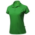 thumbnail image 1 of A2Y Women's Basic Casual Essentials 4-Button Junior-Fit Polyester Polo Shirt Olive 2XL, 1 of 6