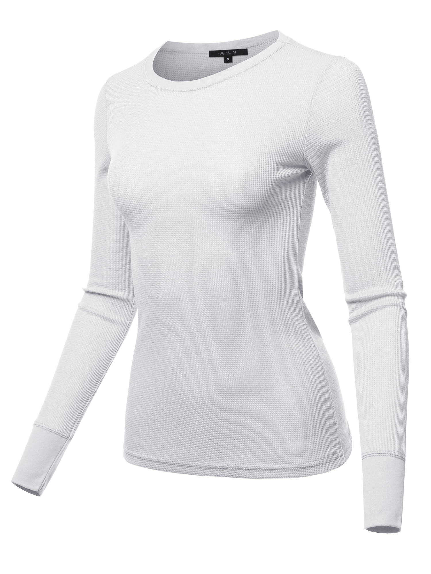 A2Y Women s Basic Solid Long Sleeve Crew Neck Fitted Thermal Top Shirt A2Y Women s Basic Solid Long Sleeve Crew Neck Fitted Thermal Top Shirt