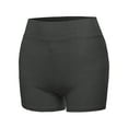 thumbnail image 1 of A2Y Women's Basic Solid Premium Cotton High Rise Bike Shorts Charcoal XL, 1 of 6