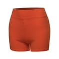thumbnail image 1 of A2Y Women's Basic Solid Premium Cotton High Rise Bike Shorts Copper 4XL, 1 of 5