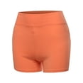 thumbnail image 1 of A2Y Women's Basic Solid Premium Cotton High Rise Bike Shorts Deep Coral 4XL, 1 of 1