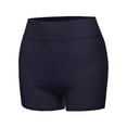 thumbnail image 1 of A2Y Women's Basic Solid Premium Cotton High Rise Bike Shorts Navy S, 1 of 5