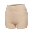 thumbnail image 1 of A2Y Women's Basic Solid Premium Cotton High Rise Bike Shorts Sand M, 1 of 5