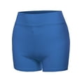 thumbnail image 1 of A2Y Women's Basic Solid Premium Cotton High Rise Bike Shorts Sapphire M, 1 of 5