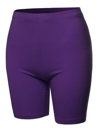 ROCKMANS - Womens Purple Shorts - Summer - Cotton - Mid Thigh High