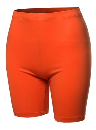 Womens Bike Shorts in Workout Shop Women's | Orange