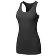 thumbnail image 1 of A2Y Women's Basic Solid Soft Cotton Scoop Neck Racer-Back Tank Top, 1 of 6