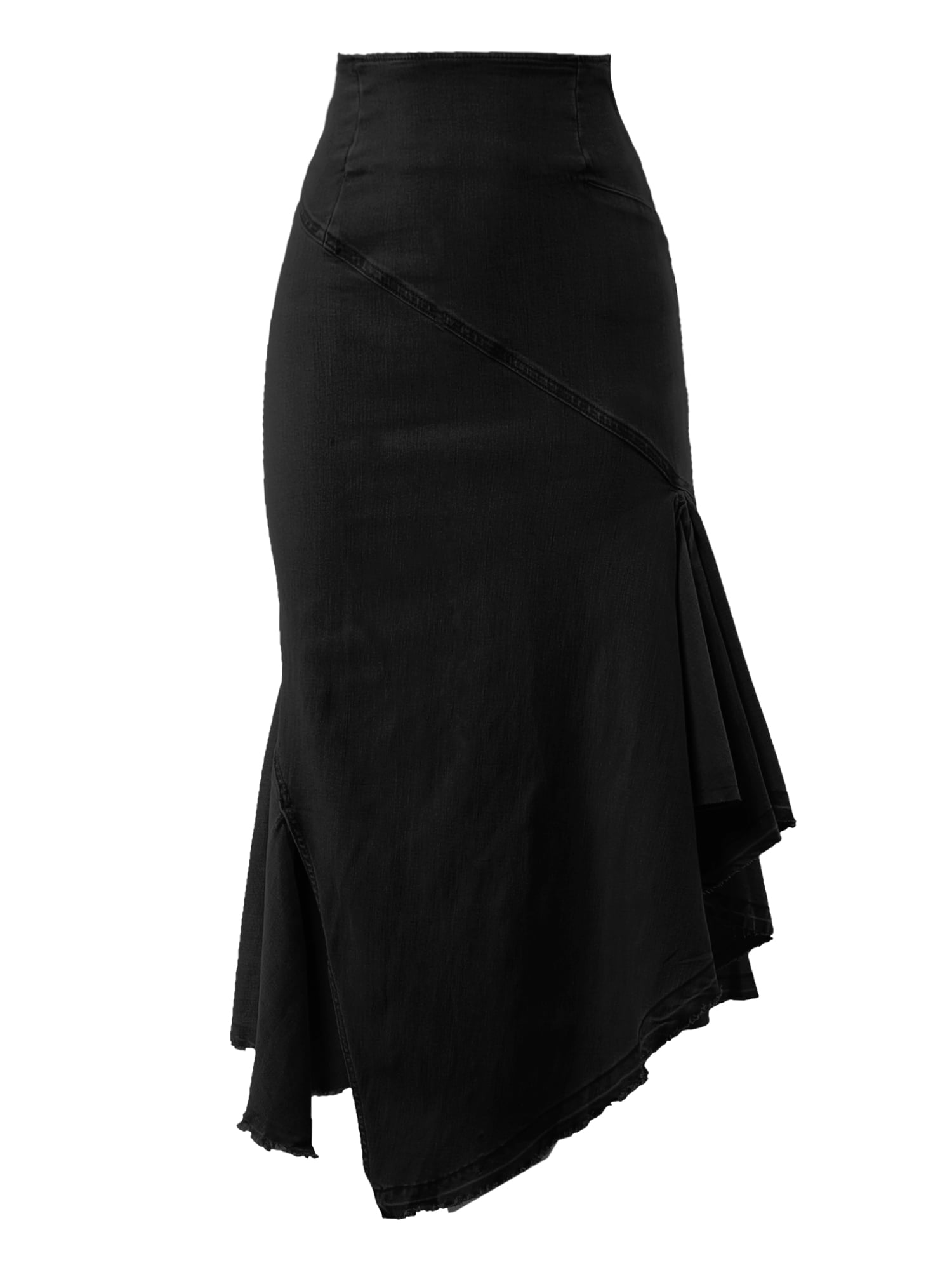 Logo Jeans Trojan Black Long Skirt main image 0