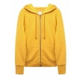 thumbnail image 1 of A2Y Women's Causal Basic Simple Zip Up Hoodie Sweat Jacket Mustard M, 1 of 5