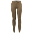 thumbnail image 1 of A2Y Women's Comfort Mordern Stretch Skinny Ponte Pants Mocha S, 1 of 7