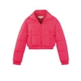 thumbnail image 1 of A2Y Women's Cropped Zipper Puffer Jacket Magenta M, 1 of 4