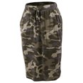 thumbnail image 1 of A2Y Women's Elastic Waist Self Tie Tulip Hem Side Pocket Skirt Dusty Camouflage 4XL, 1 of 5
