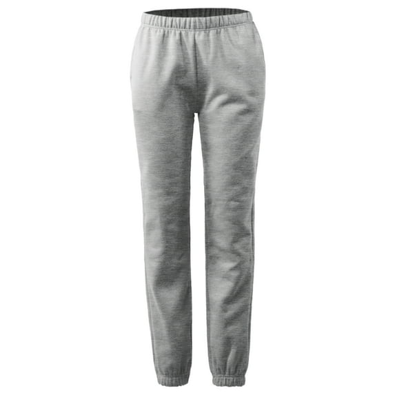 A2Y Women's Heavyweight Casual Cozy Active Yoga Cotton Sweatpants Joggers Pants Heather Grey L