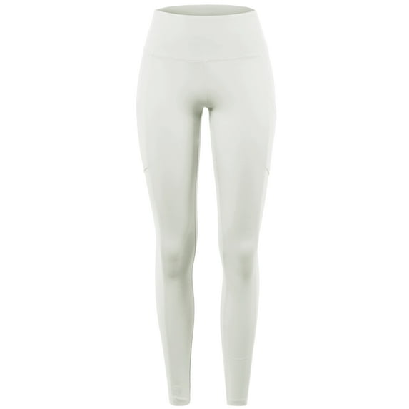 A2Y Women's High Waist Super Soft Cotton Full Length Leggings Bone XL