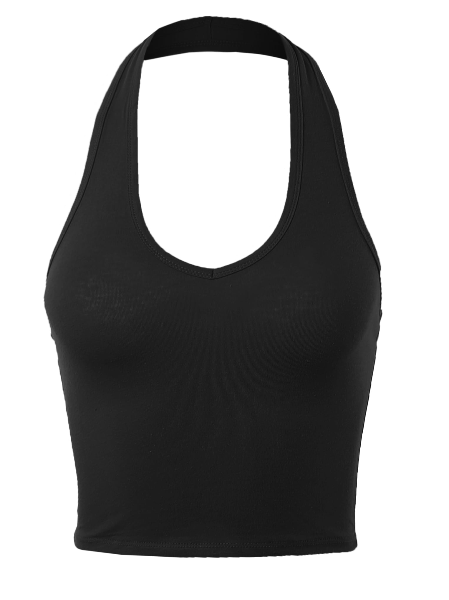 cotton spandex sleeveless crop top