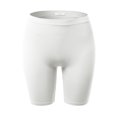 thumbnail image 1 of A2Y Women's Lightweight Mid Length Fitness Workout Seamless Ribbed Biker Shorts White 2X3X, 1 of 5