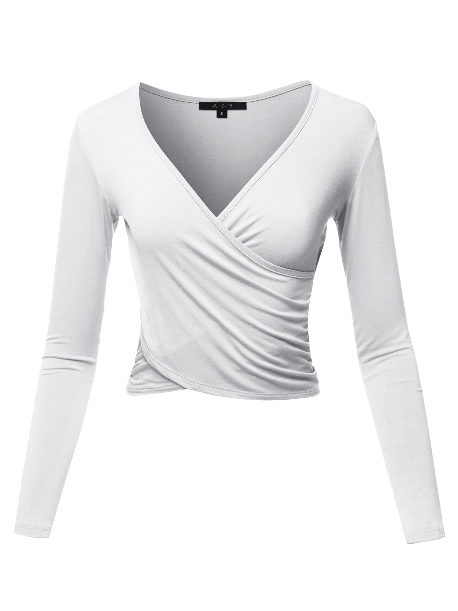 Deep v neck long sleeve best sale shirt