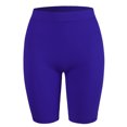 thumbnail image 1 of A2Y Women's Mid Length Fitness Workout Seamless Ribbed Biker Shorts Bright Blue LXL, 1 of 5