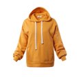 thumbnail image 1 of A2Y Women's Relax Fit Kangaroo Phone Pockets Hoodie Sweatshirts Ash Mustard XL, 1 of 5