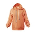 thumbnail image 1 of A2Y Women's Relax Fit Kangaroo Phone Pockets Hoodie Sweatshirts Peach M, 1 of 5