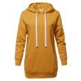 thumbnail image 1 of A2Y Women's Relax Fit Long Sleeve Kangaroo Pockets Hoodie Sweatshirts Ash Mustard M, 1 of 6