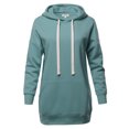 thumbnail image 1 of A2Y Women's Relax Fit Long Sleeve Kangaroo Pockets Hoodie Sweatshirts Blue Grey S, 1 of 6