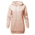thumbnail image 1 of A2Y Women's Relax Fit Long Sleeve Kangaroo Pockets Hoodie Sweatshirts Light Peach 3XL, 1 of 6